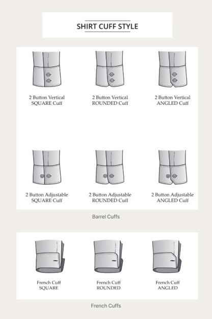 Wedding_Shirt_Cuffs_Options